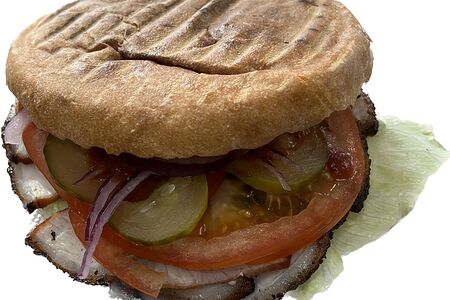 Бургер-шаурма с курицей