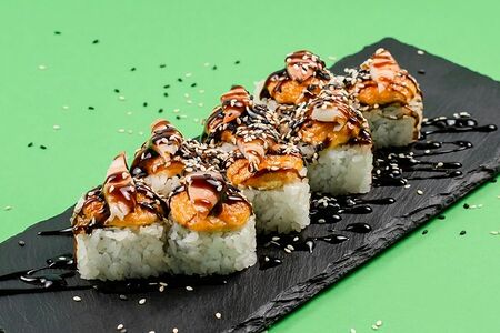 Запеченный с креветкой