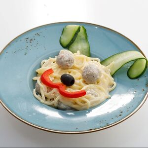 Спагетти с фрикадельками