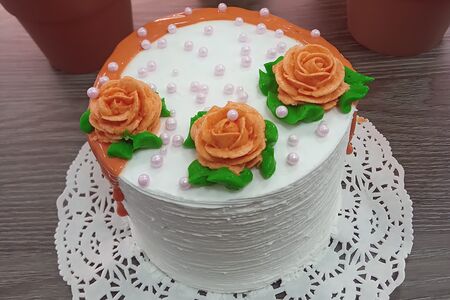 Пирожное Персиковое творожно-йогуртовое