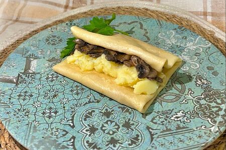 Блинчик с картофелем и грибами