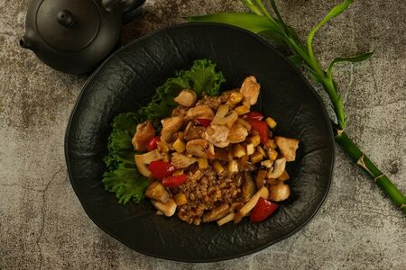 Плов-тяхан с курицей