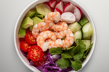 Поке боул с креветкой New