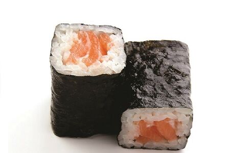 Мини-ролл с лососем