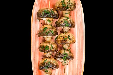 Шампиньоны на гриле