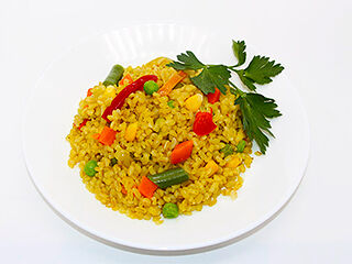 Булгур с овощами