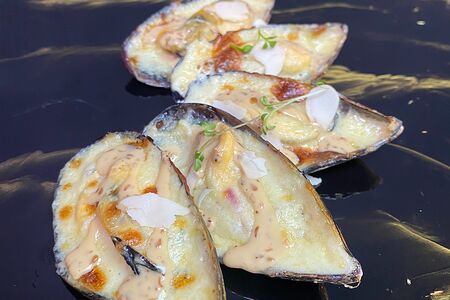 Мидии сырные