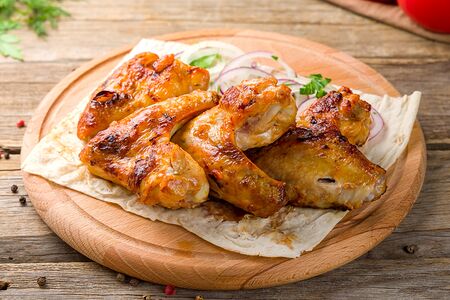 Шашлык из куриных крыльев