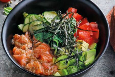 Поке с форелью