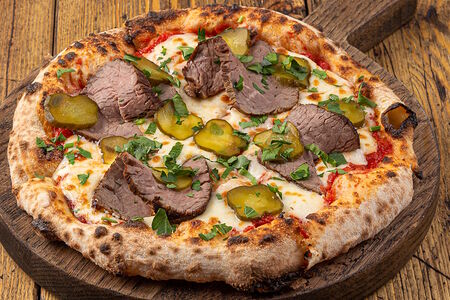 Мини-пицца мясная