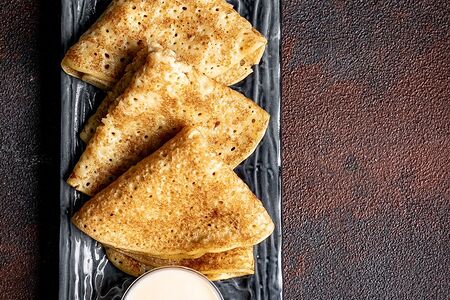 Блинчики со сметаной