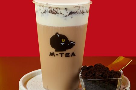 Черный латте чизкейк