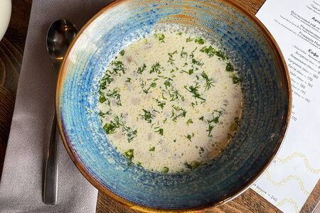 Сливочный суп с шампиньонами