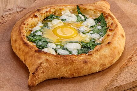 Хачапури Лодочка со шпинатом