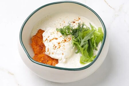 Драник из батата с муссом из пармезана