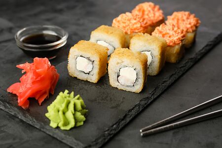 Лава темпура с креветкой