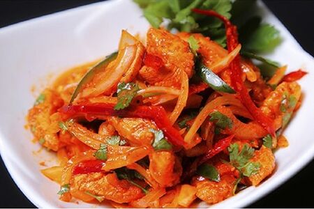 Салат Хе с белой рыбой