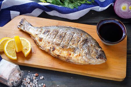 Дорадо на гриле