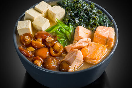 Суп Мисо с лососем