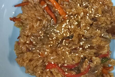 Вок с рисом с овощами