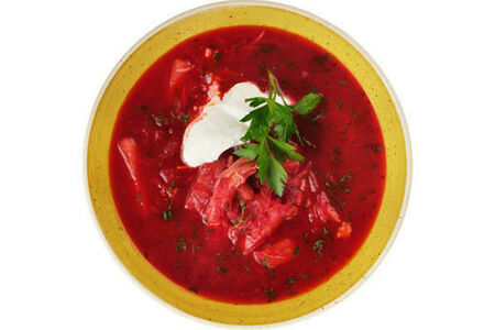 Борщ с курицей