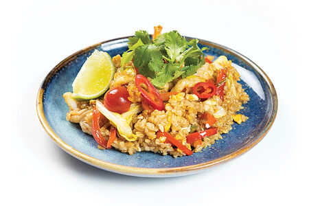 Вок Бангкок с креветками