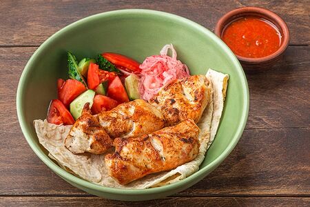 Шашлык из грудки цыплёнка