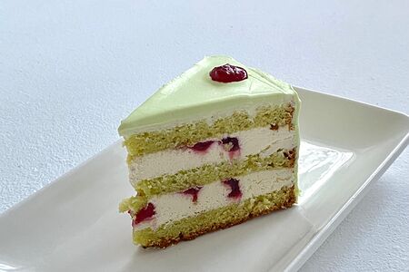 Торт фисташка-малина