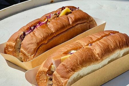 Сендвич с ветчиной и сырным кремом