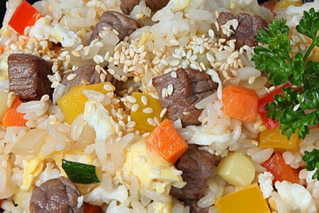 Тяхан с говядиной