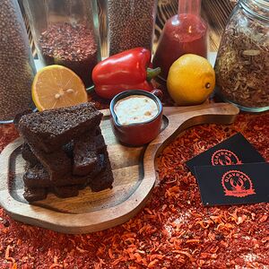 Гренки в копченой паприке