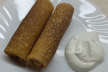 Блины с творогом