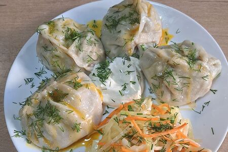 Манты с говядиной