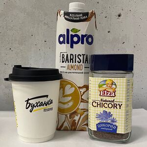 Напиток Цикорий на миндальном молоке