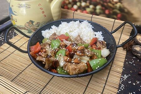 Свинина с овощами