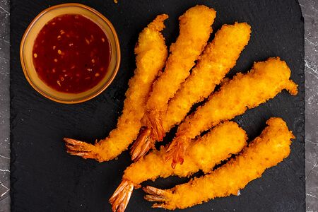 Креветки в темпуре