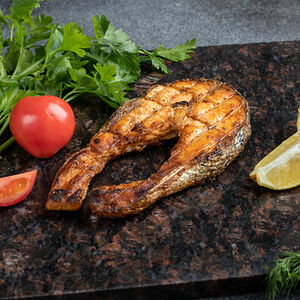 Семга на мангале