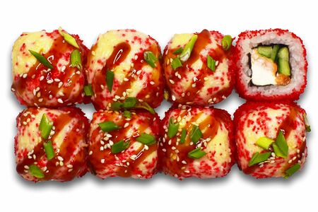 Ролл запеченная креветка