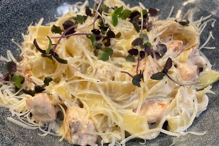 Паста с лососем