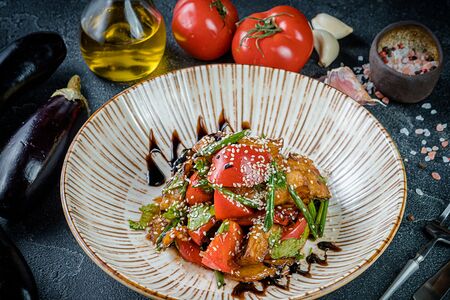 Хрустящий баклажан по-восточному