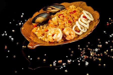 Тяхан с морепродуктами