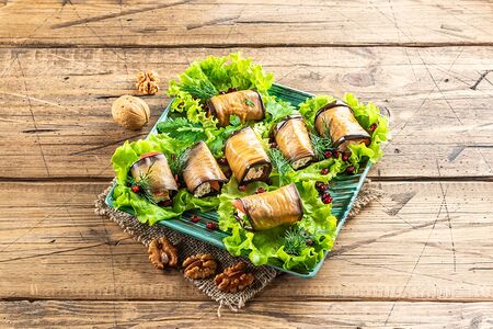 Рулет с баклажаном