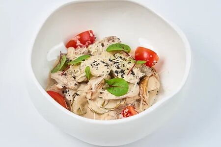 Тёплый салат с говядиной