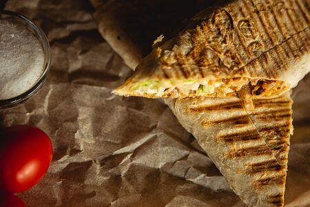 Хот-дог в лаваше куриный