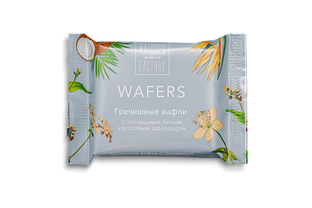 Вафли гречишные белые с кокосом Natures own factory