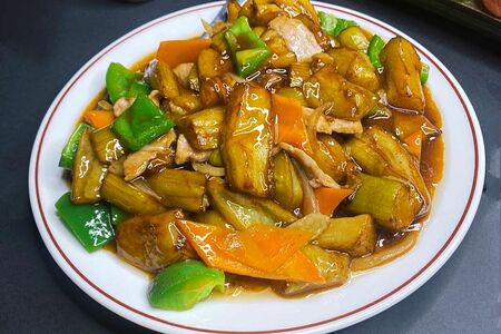 Баклажан с мясом в соусе №225