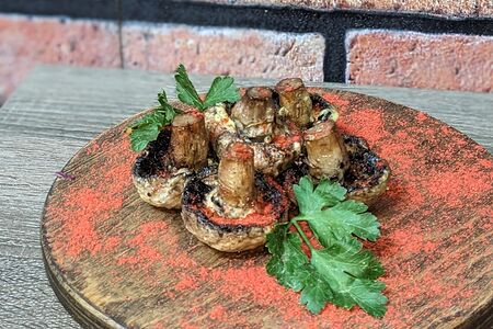 Шампиньоны на мангале