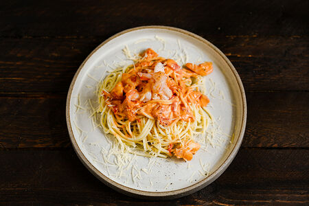 Паста с креветками