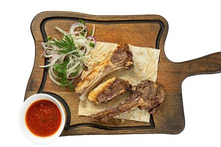 Шашлык из бараньей корейки