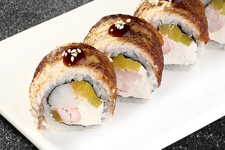 Ролл Дракон с креветкой